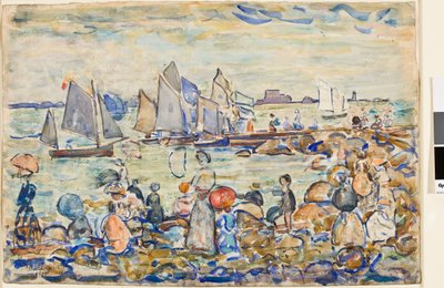 The Port, St. Malo, Brittany by Maurice Brazil Prendergast